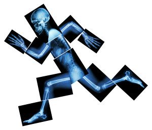 Image of a skeleton running